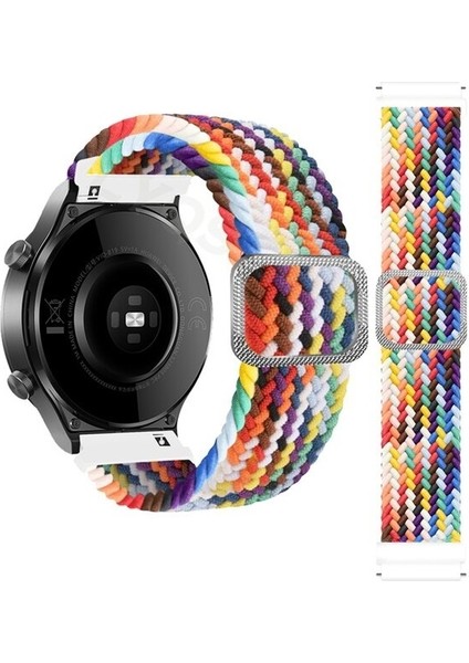 Huawei Watch 3 GT GT2 GT2e GT3 GT4 GT5 Pro SE Elite 46mm Kordon Örgü Tokalı Kordon