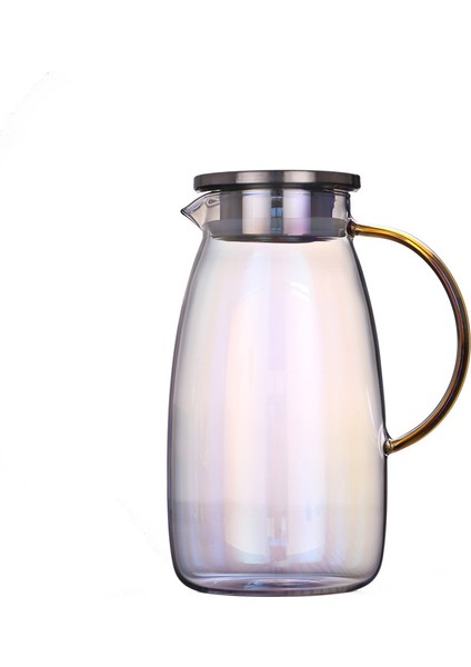 Leger 1800 Ml Lüx Gold Metal Kapaklı Isıya Dayanıklı Borosilikat Cam Sürahi fiyatları