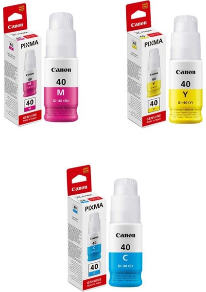 Gı-40 Pixma G5040 3 Renk Orjinal Mürekkep Seti AIU49