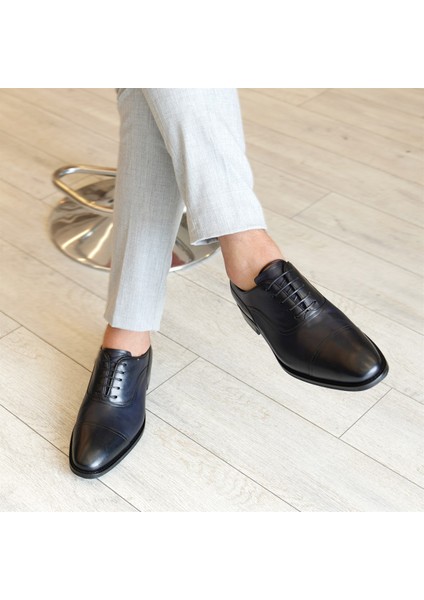 Classic Iç Dış Naturel Deri Erkek Ayakkabı Koyu Lacivert T4881 fiyatları