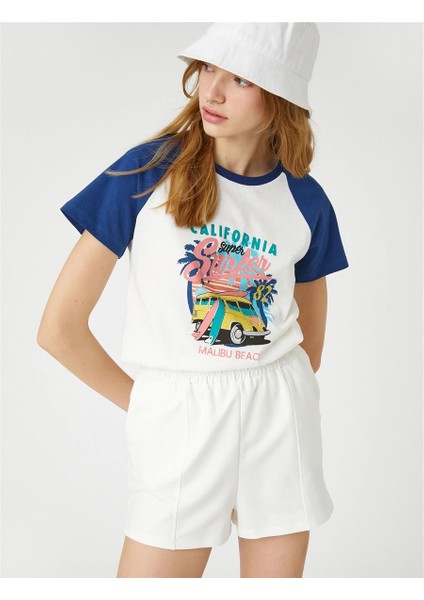 3SAL10077IK Kırık Beyaz 001 Genç Kız Jersey Pamuk T-Shirt fiyatları