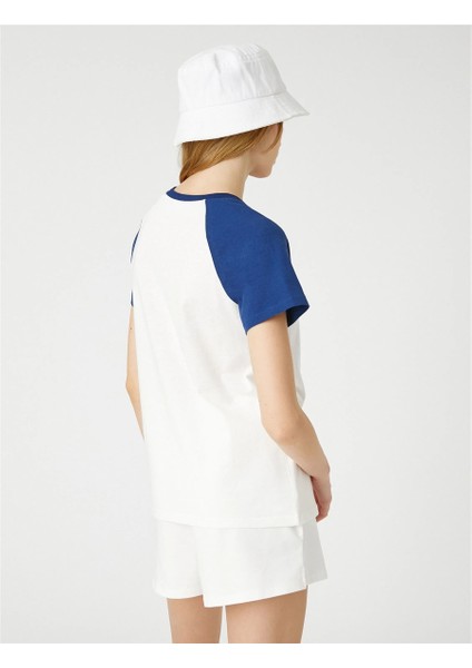 3SAL10077IK Kırık Beyaz 001 Genç Kız Jersey Pamuk T-Shirt fırsatları