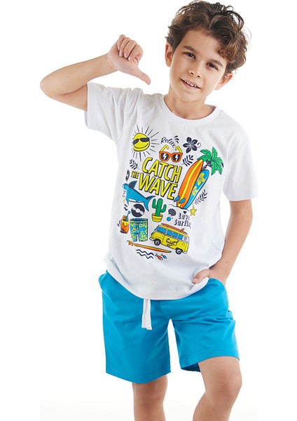 Tatil Erkek Çocuk T-shirt Şort Takım