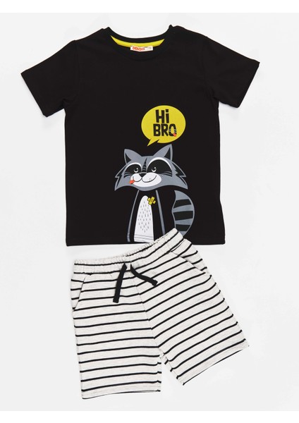 Rakun Erkek Çocuk T-shirt Şort Takım