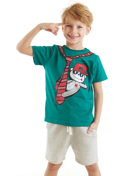 Kravat Koala Erkek Çocuk T-shirt Şort Takım