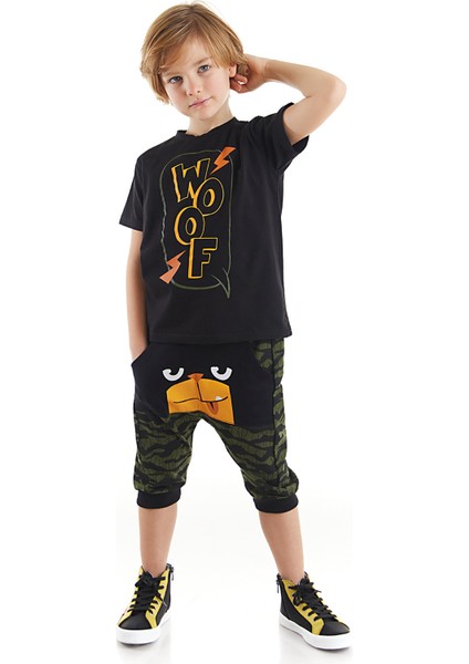Woof Erkek Çocuk T-shirt Kapri Şort Takım