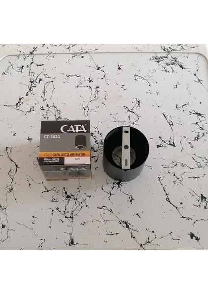 CT-5421 Foça Tekli Dekoratif Armatür Siyah-Platin 7 W Led Ampullü modelleri