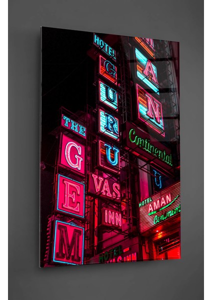 Neon Efekt Tabelalar Cam Tablo