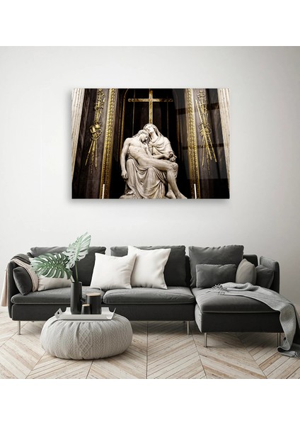 Pieta Heykeli Cam Tablo modelleri