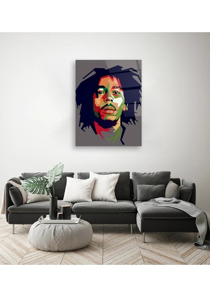 Bob Marley Popart Cam Tablo fiyatları