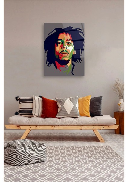 Bob Marley Popart Cam Tablo modelleri