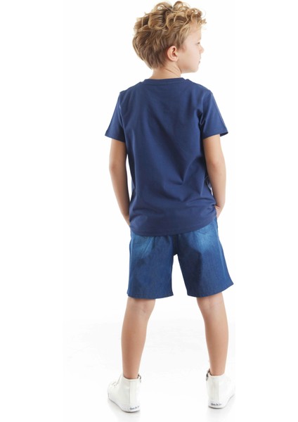 Space Erkek Çocuk T-shirt Denim Şort Takım fiyatları
