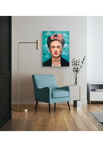 Frida Kahlo ve Kuşlar Cam Tablo