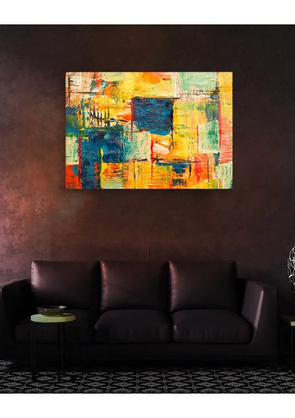 Yağlı Boya Efekt Soyut Cam Tablo fiyatları