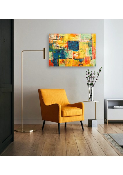 Yağlı Boya Efekt Soyut Cam Tablo modelleri