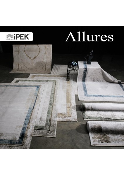 Allures Ekru Düz Modern Halı modelleri