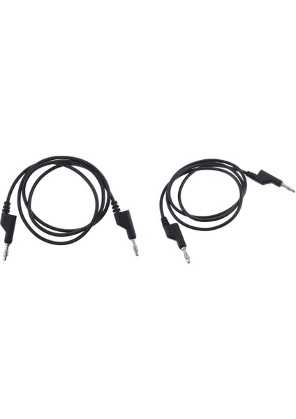 2 Adet 4mm Istiflenebilir Muz Tapası Silik Test Kablosu 1m Tel 1000V/15A (Yurt Dışından)