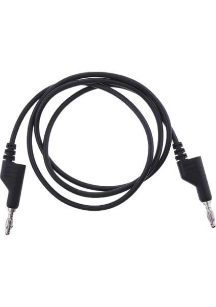 2 Adet 4mm Istiflenebilir Muz Tapası Silik Test Kablosu 1m Tel 1000V/15A (Yurt Dışından)