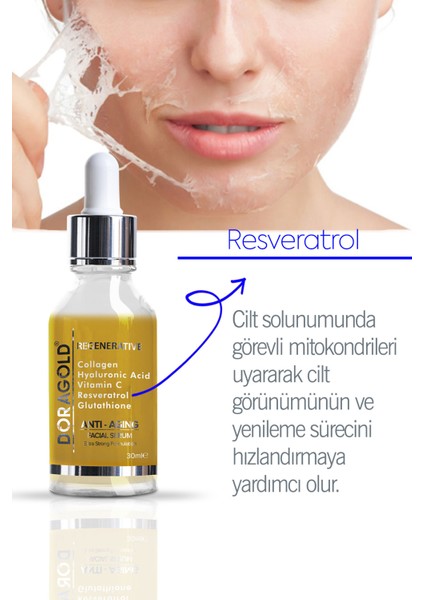 Hyalüronik Asit + + Resveratrol + Glutatyon + C Vitamini Serum 30 ml indirimleri