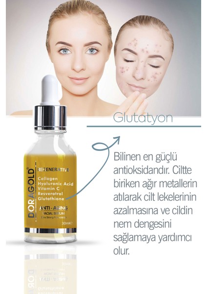 Hyalüronik Asit + + Resveratrol + Glutatyon + C Vitamini Serum 30 ml