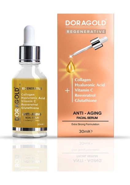 Hyalüronik Asit + + Resveratrol + Glutatyon + C Vitamini Serum 30 ml
