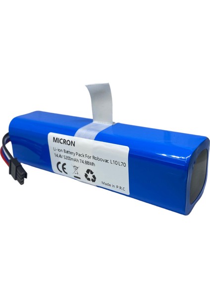 14.4 V 5200 Mah Eufy Robovac L70 Hybrid, T2190, T2190G21, Pn. INR18650M26-4S2P