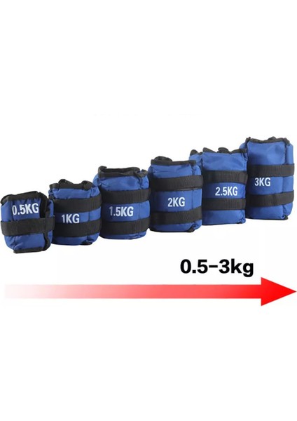 A Sınıf El Ayak Bilek Ağırlığı Özel Tasarım 1 Kilo 2 Adet ( 2 x 1 kg )