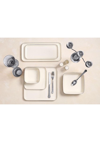 Cortot Platin 24 Parça 6 Kişilik Yemek Takımı 04ALM007265