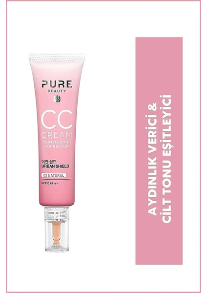 Pure Beauty Bb Cream SPF50 Pa+++ 02 Natural 30 ml