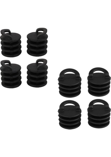 Kayak Scuppers 8pcs Siyah Aksesuar Durdurucu Bung Drenaj Deliği (Yurt Dışından)