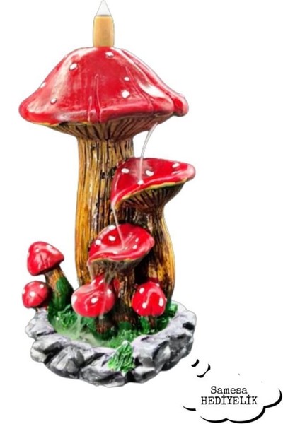 Buhurdanlık Tütsü Duman Şelalesi Mantar Şelale Geri Akışlı Tütsülük