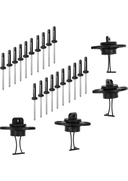 4 Adet Kayık Drenaj Tıkacı Bung 20 Adet Alüminyum Perçinler Için (Yurt Dışından)