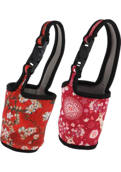 2 Adet Saplı Su Şişesi Torbası ile Su Şişesi Torbası (Yurt Dışından)