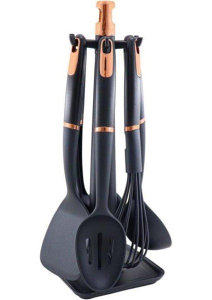 Png-1821 6 Parça Standlı Silikon Servis Seti Bakır