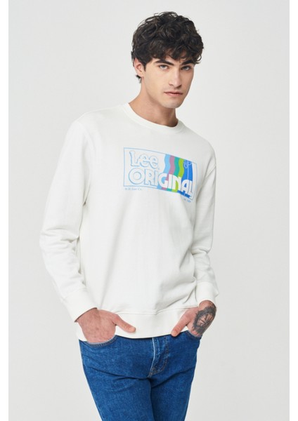 Regular Fit Normal Kesim Sıfır Yaka Sweatshirt