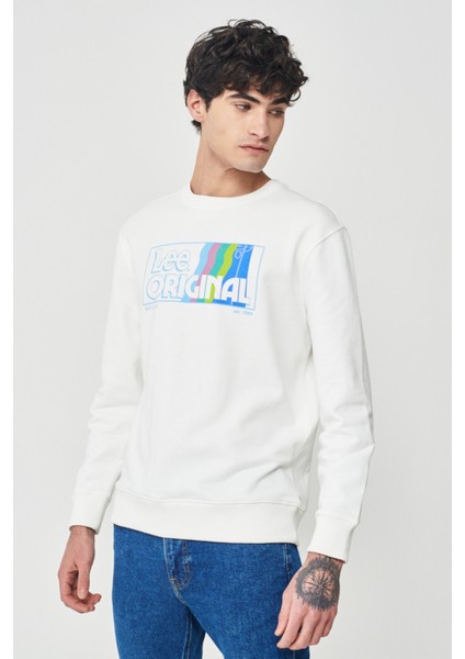 Regular Fit Normal Kesim Sıfır Yaka Sweatshirt