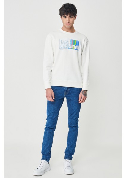 Regular Fit Normal Kesim Sıfır Yaka Sweatshirt