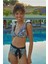 Çift Taraflı Yüksek Bel Üçgen Bikini Takım B1482 Siyah 3