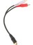 Rca Dişi - 2 x Rca Erkek Ayrımcı Birleştirici Fiş Kablo Sesi 0.2m 0.2 Metre (Yurt Dışından) 1