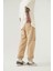 Aesthetıc Dreams Baskılı Beli Lastikli Organik Pamuklu Relaxed Jogger Eşofman Altı/beıge 3