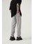 Aesthetıc Dreams Baskılı Beli Lastikli Organik Pamuklu Relaxed Jogger Eşofman Altı/gray Melange 3