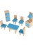 8 Parça Kids Ahşap Oyuncaklar Dollhouse Mutfak Mobilya Oyun Seti (Yurt Dışından) 5
