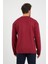 Erkek Günlük Bisiklet Yaka Rahat Oversize Spor Sweatshirt Bordo 4