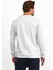 Erkek Basic Bisiklet Yaka Günlük Spor Sweatshirt Gri 3