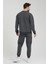 Erkek Bisiklet Yaka Oversize Sweatshirt Antrasit 3