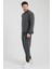 Erkek Bisiklet Yaka Oversize Sweatshirt Antrasit 5