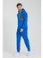Erkek Oversize Kapüşonlu Sweatshirt Saks 4