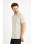 Erkek Basic Polo Yaka Tişört (Regular Fit) Bej 3
