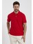 Erkek Basic Polo Yaka Tişört (Regular Fit) Kırmızı 1