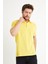 Erkek Basic Polo Yaka Tişört (Regular Fit) Sarı 5